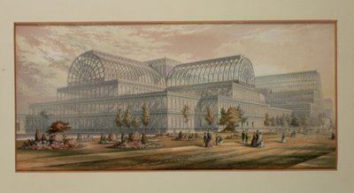 The Exterior of Crystal Palace, Sydenham by George Baxter